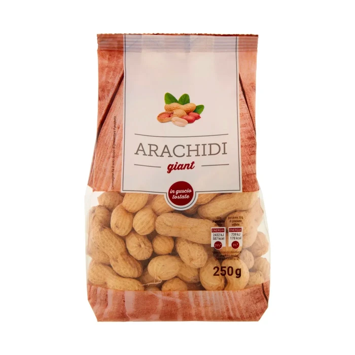 Arachidi giant in guscio tostate 250 g