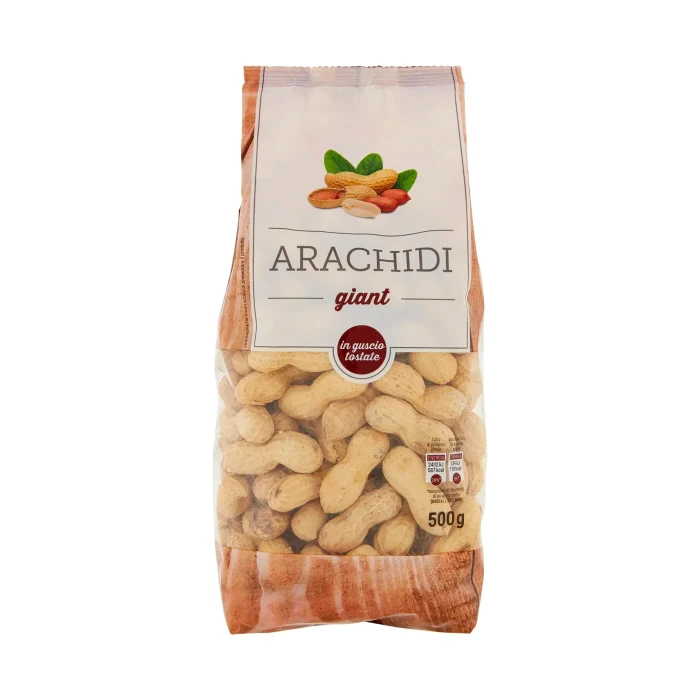 Arachidi giant in guscio tostate 500 g