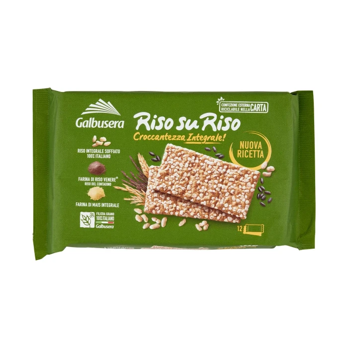 Galbusera RisosuRiso Croccantezza Integrale! 12 x 31,7 g