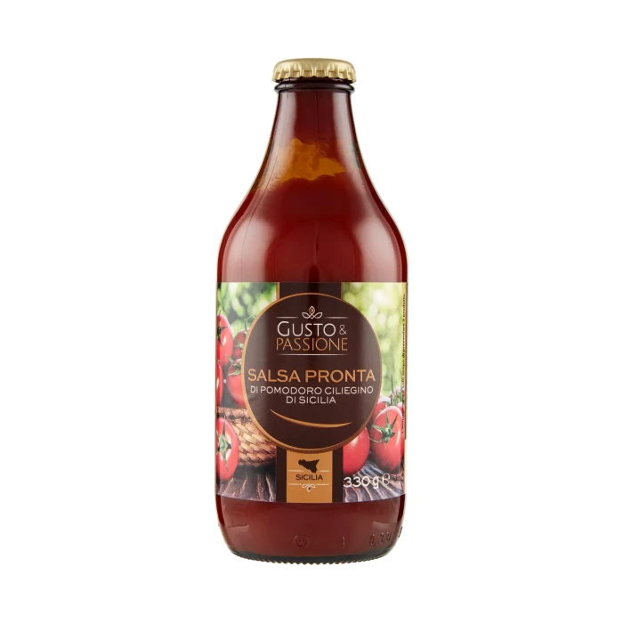Gusto & Passione Salsa Pronta di Pomodoro Ciliegino di Sicilia 330 g
