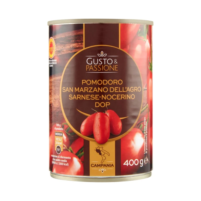 Gusto & Passione Pomodoro San Marzano dell'Agro Sarnese-Nocerino DOP 400 g