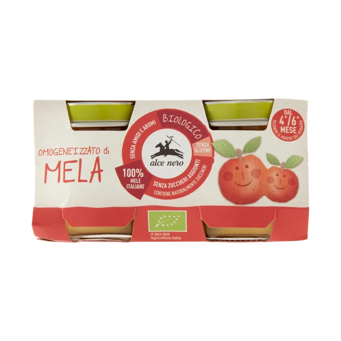 alce nero Omogeneizzato di Mela 2 x 80 g