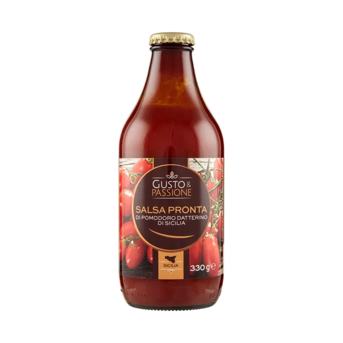 Gusto & Passione Salsa Pronta di Pomodoro Datterino di Sicilia 330 g