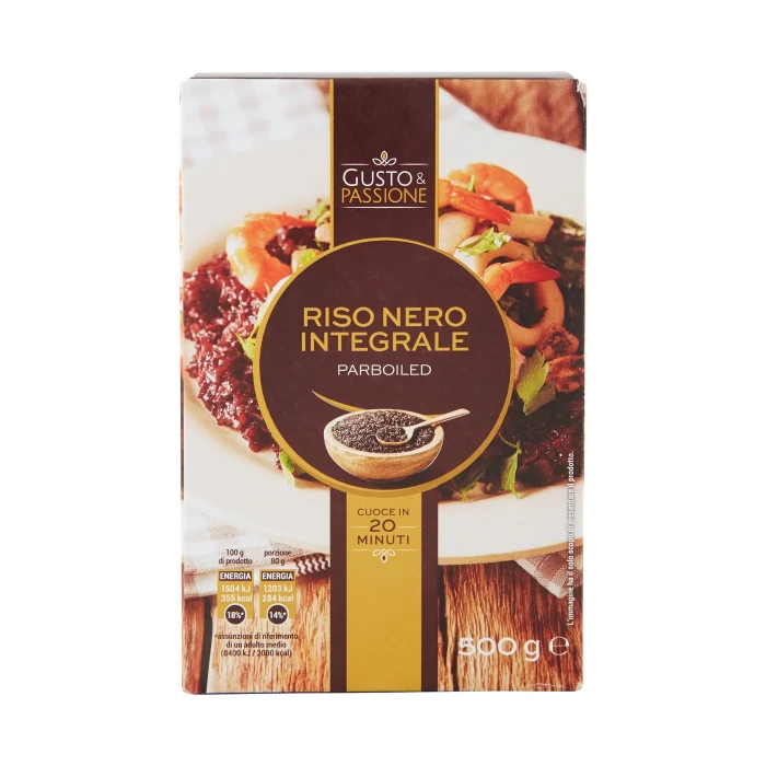 Gusto & Passione Riso Nero Integrale Parboiled 500 g
