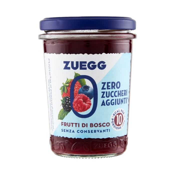 Zuegg Zero Zuccheri Aggiunti Frutti di Bosco 220 g