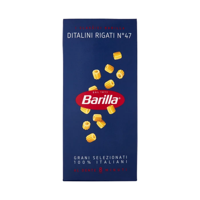 Barilla Pasta Ditalini Rigati n.47 100% Grano Italiano 500g