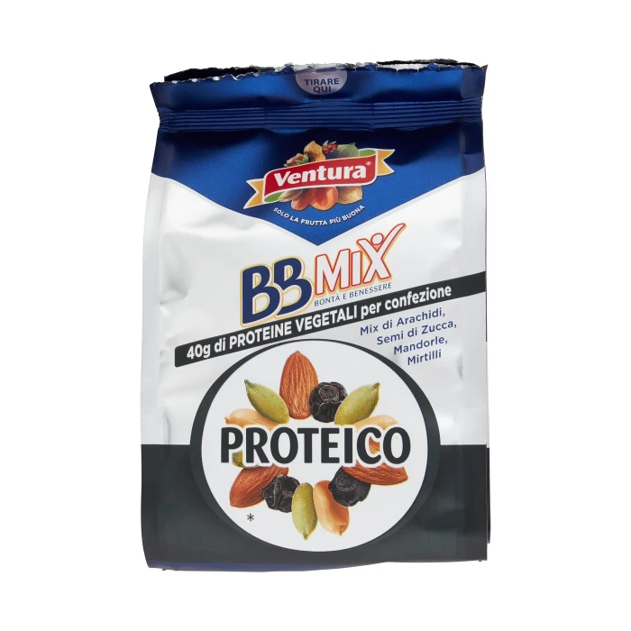 Ventura BBMix Proteico Mix di Arachidi, Semi di Zucca, Mandorle, Mirtilli 150 g