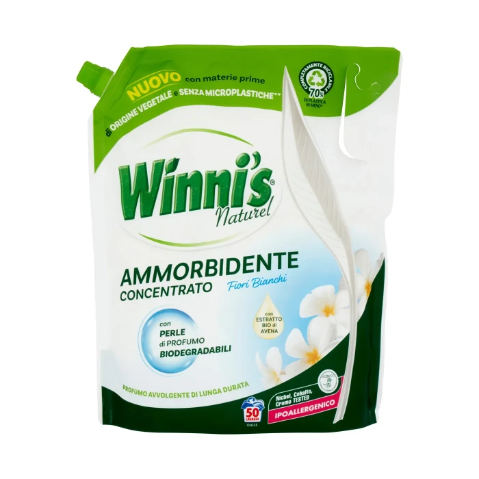 Winni's Naturel Ammorbidente Concentrato Fiori Bianchi pouch 50 Lavaggi 1,25 l