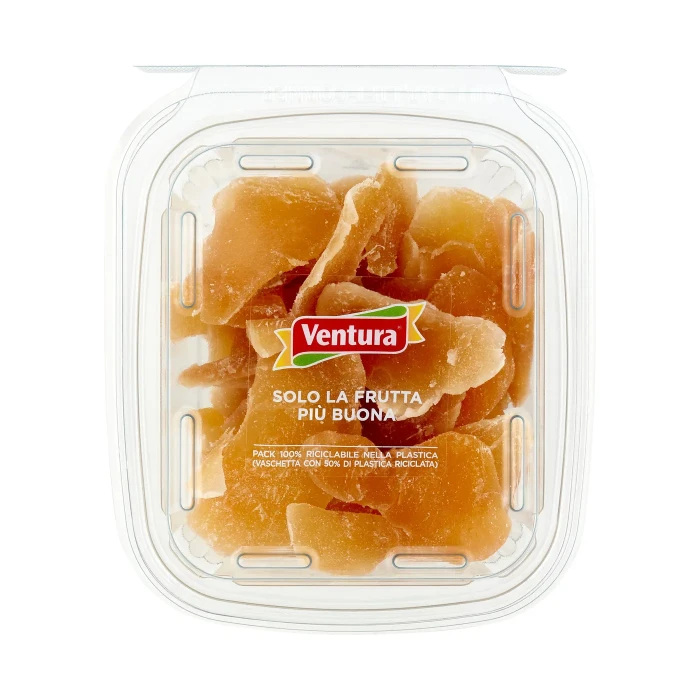 Ventura Zenzero Disidratato Zuccherato a Fette 200 g