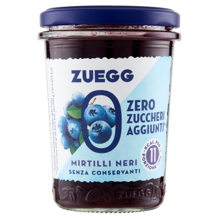 Zuegg zero zucch. agg. mirtillo 220 g