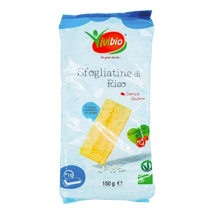 Sfogliatine di riso VIVIBIO senza glutine 150 g