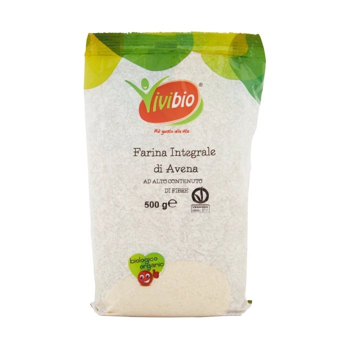 Vivibio Farina Integrale di Avena 500 g