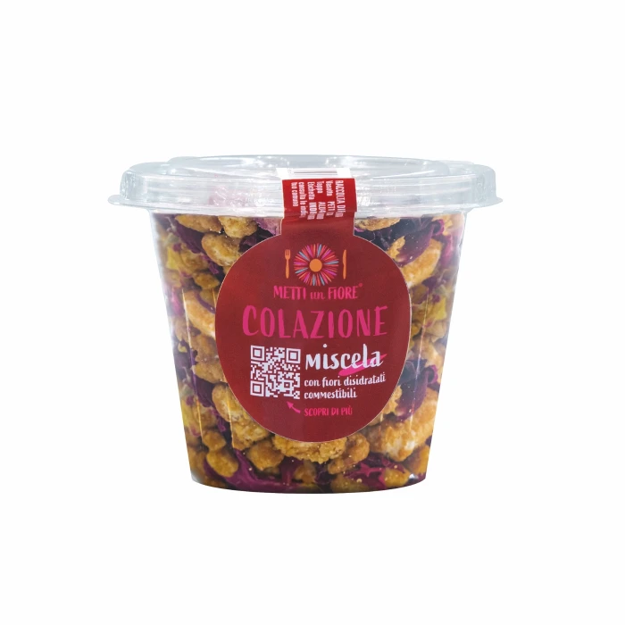 miscela colazione con fiori disidratati commestibili e frutta secca metti un fiore 100 g