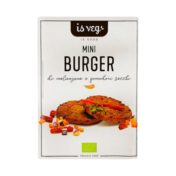 Mini Burger Melanzane Pomodori secchi Bio (4 pz da 40 gr)