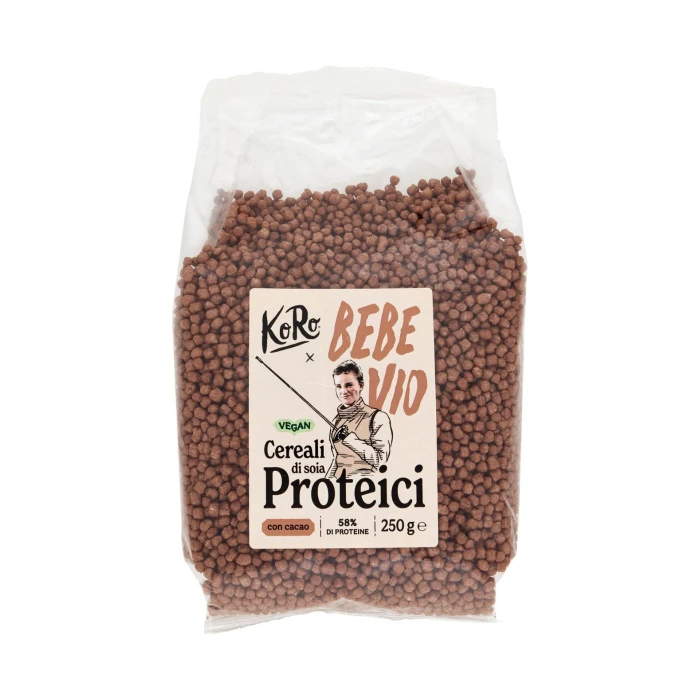Cereali di soia proteici 58% cacao "KoRo x Bebe Vio" 250gr
