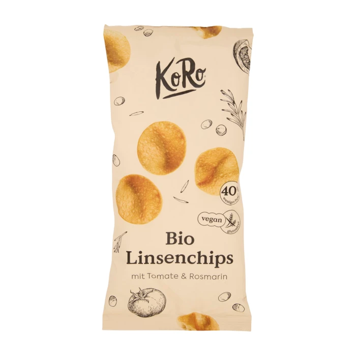 Chips di lenticchie pomodoro e rosmarino 100gr