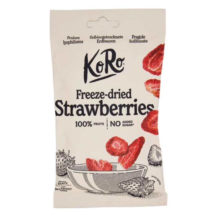 Fragole liofilizzate a fettine Koro 20 gr