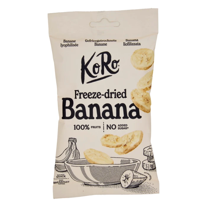 Banana liofilizzata 100% Koro 45 gr