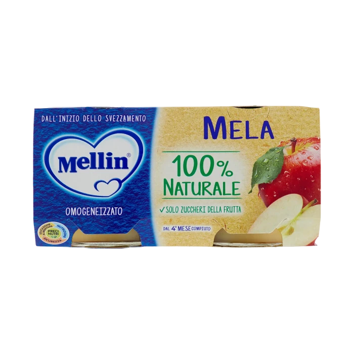 Mellin Mela 100% Naturale Omogeneizzato 2 x 100 g