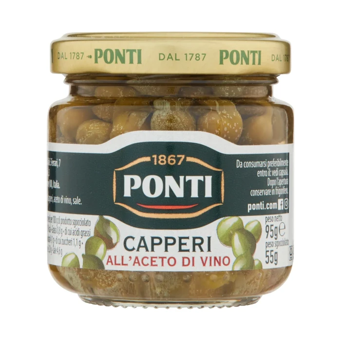Capperi aceto ponti 95 g sgocc 55g