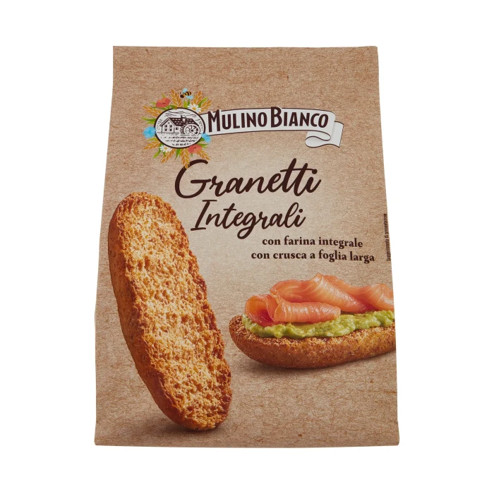 Mulino Bianco Granetti Crostini integrali Ricchi di Fibre 280g 