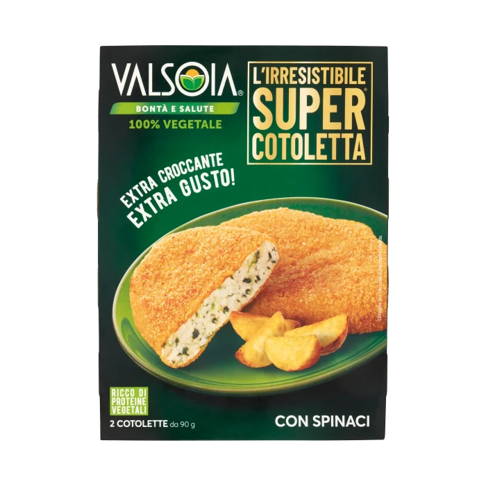 Valsoia Bontà e Salute Cotolette con Spinaci 2 x 90 g