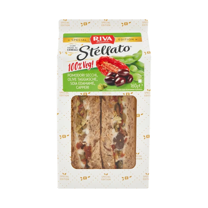 Riva Stellato Tramezzino Pomodori Secchi, Olive Taggiasche, Soia Edamame, Capperi 160 g
