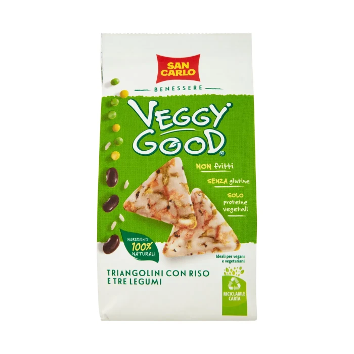 San Carlo Benessere Veggy Good Triangolini con Riso e Tre Legumi 65 g