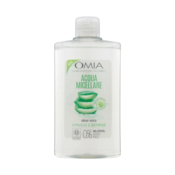 Omia Laboratori Ecobio Acqua Micellare Strucca & Deterge aloe vera 400 ml