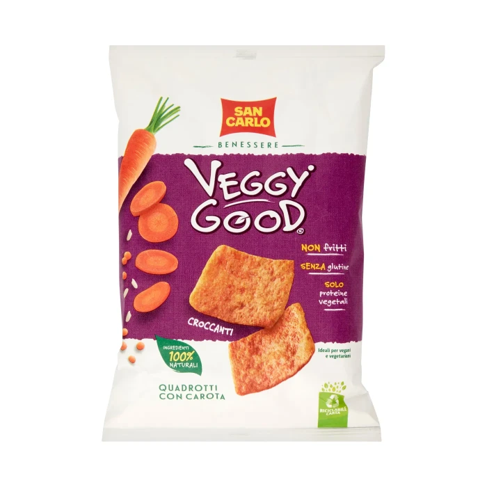 San Carlo Benessere Veggy Good Quadrotti con Carota 70 g