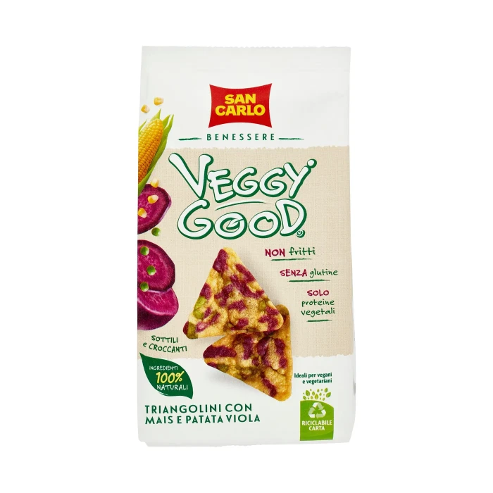San Carlo Benessere Veggy Good Triangolini con Mais e Patata Viola 65 g